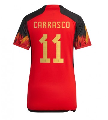 Belgium Yannick Carrasco #11 Replica Home Stadium Shirt for Women World Cup 2022 Short Sleeve